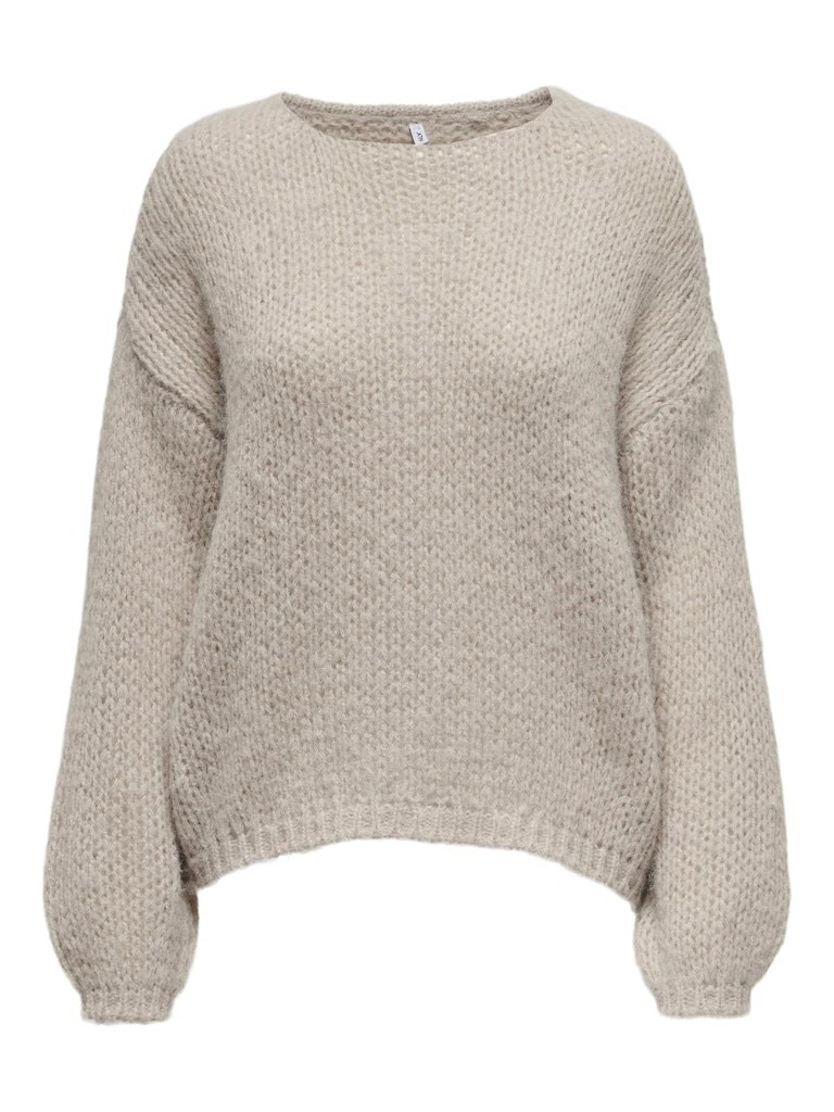 Only Nordic Life Vamset Strik med rund hals