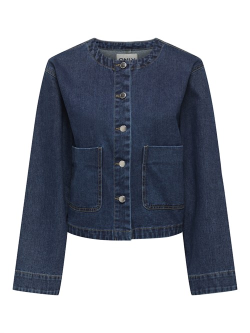 Only Palma Denim Jakke med lomme, Medium Blue