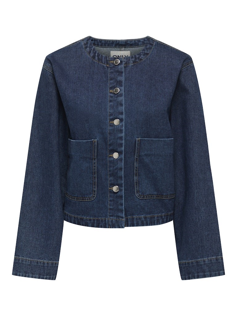 Only Palma Denim Jakke med lomme, Medium Blue
