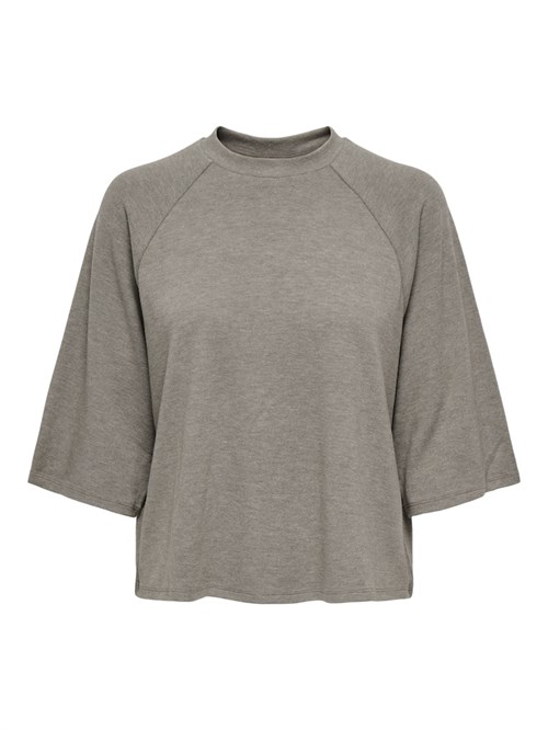 Only Lorna Simoni Blød Bluse med 3/4 Ærme, Valnød Melange