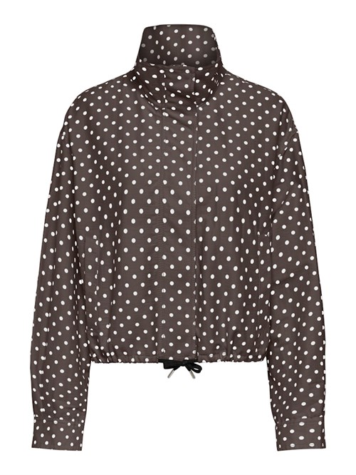 Only Cassandra Jakke, Kort med prikker, Brun
