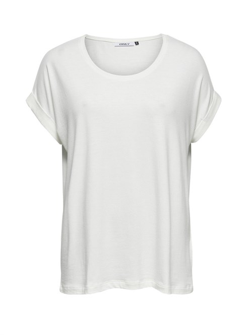 Only Moster Rund Hals T-shirt, Hvid