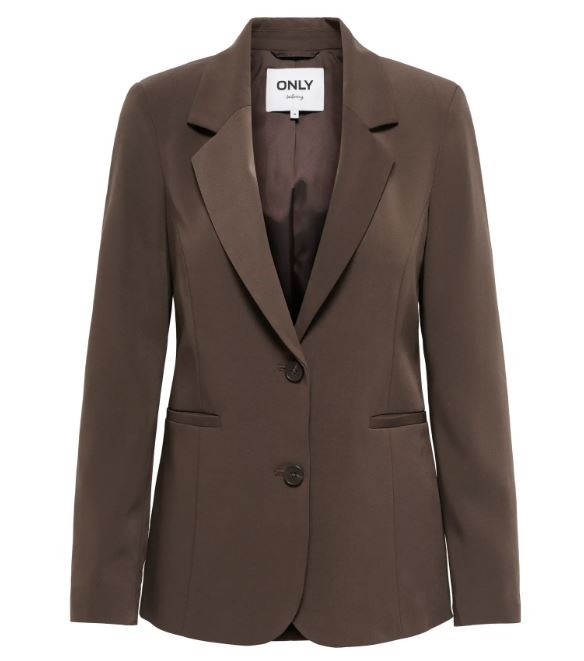 Only Dove Life Fit Blazer, Mørkebrun