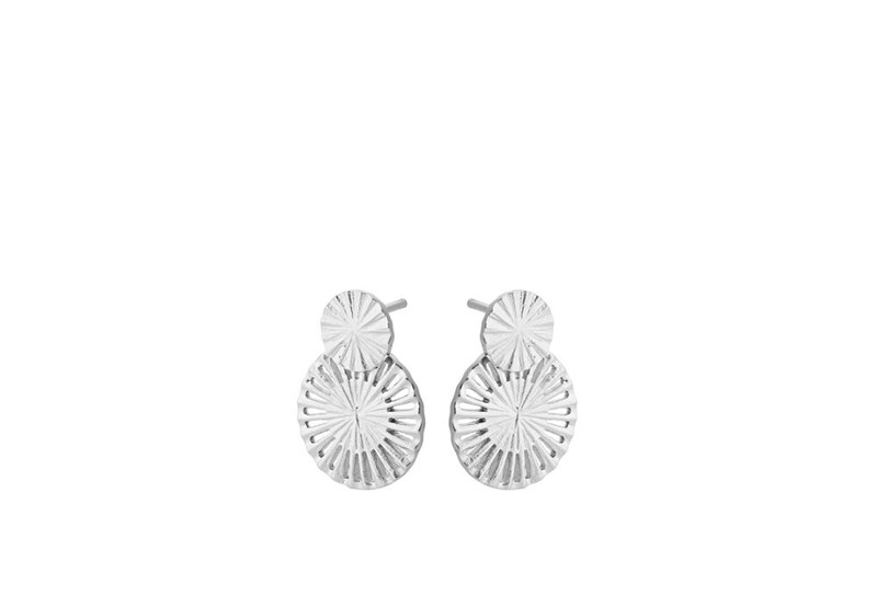 Markante sølv øreringe fra Pernille Corydon