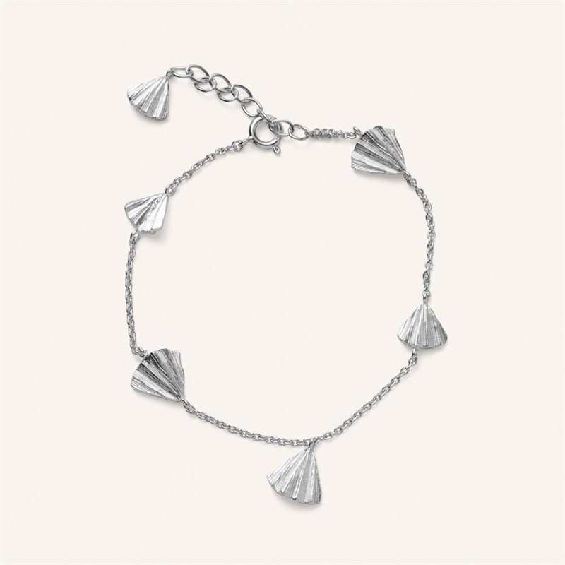 Pernille Corydon Autumn Leaf Armbånd, Sølv, 16-19 cm