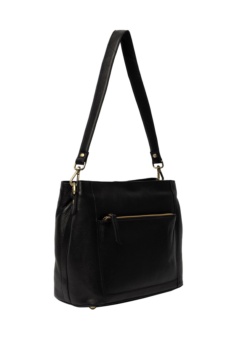 Re:Designed Myra Small Skuldertaske i Skind, Sort