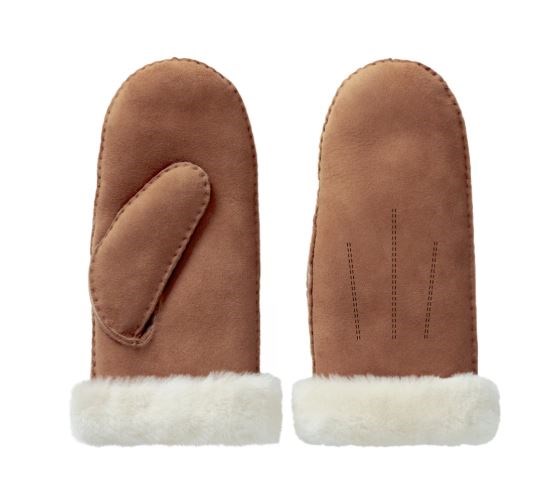 Rosemunde Shearling Lammeskinds Luffer, Brun