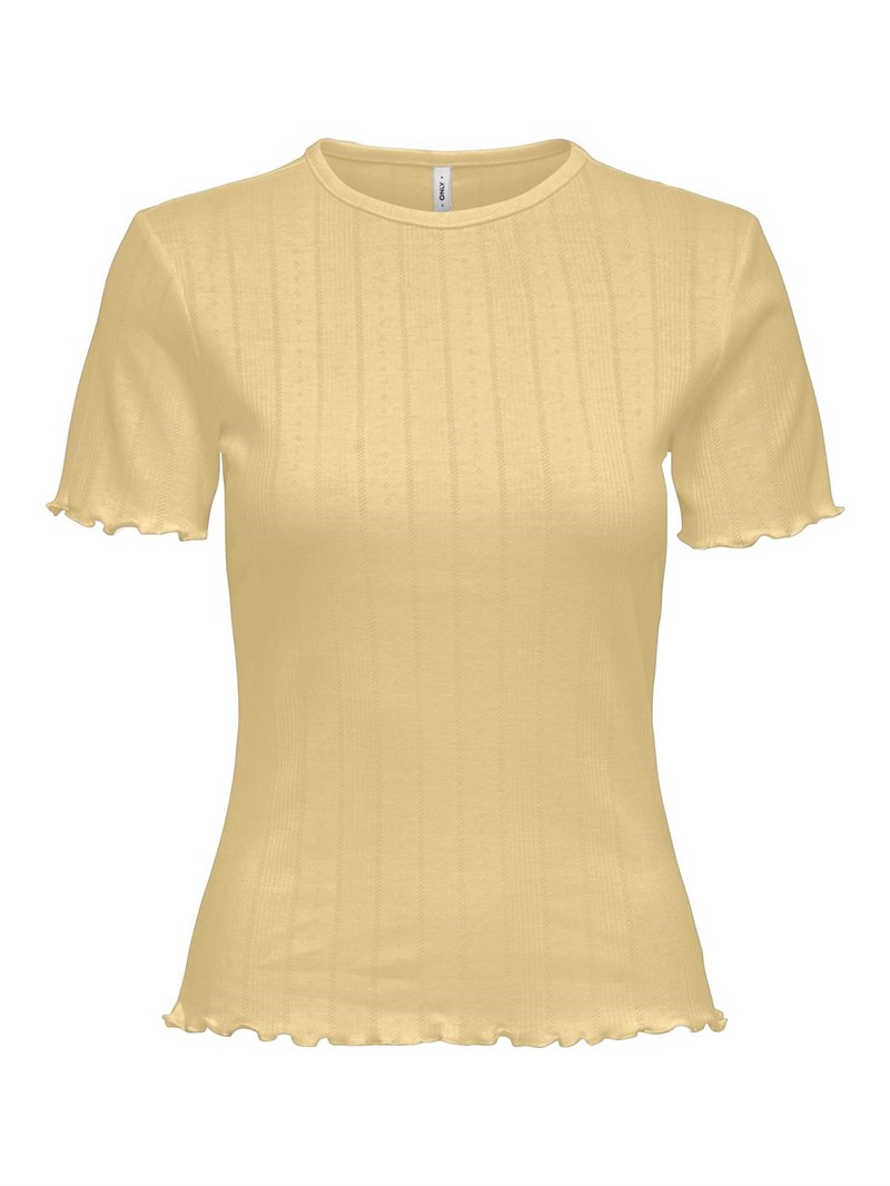 Only Tenna T-shirt med hul mønster