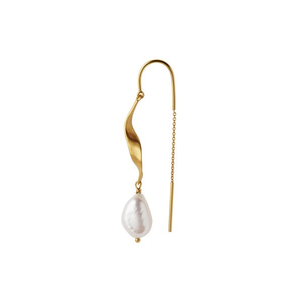 Stine A Long Twisted With Baroque Pearl Earring 1271-02-s