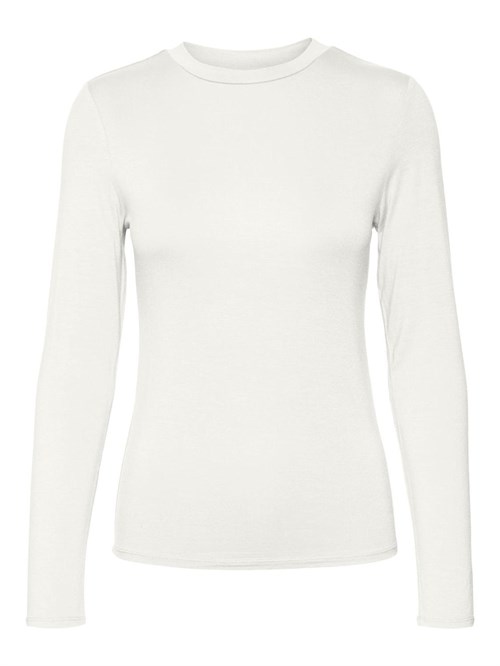 Vero Moda-Langærmet t-shirt-Hvid-viskose