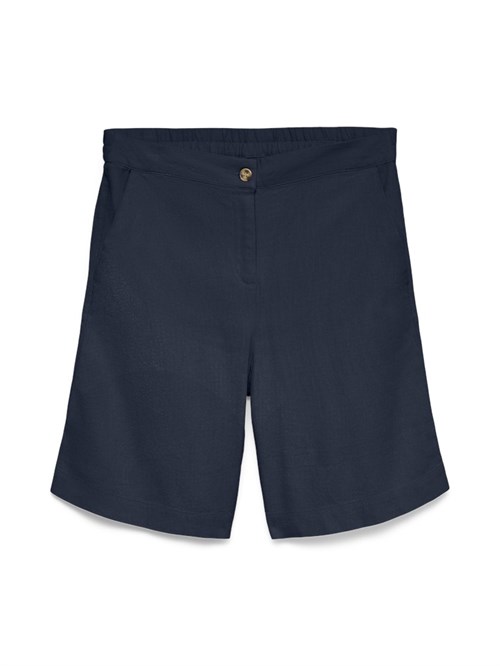 VM MyMilo Bermuda Shorts, Hør/viskose, Navy