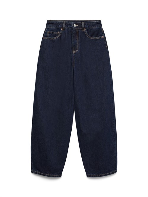 VM Billie Barrel Ankel Jeans, Mørkeblå