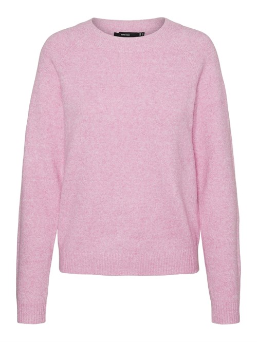 VM Doffy Langærmet Strikbluse, Lys Pink