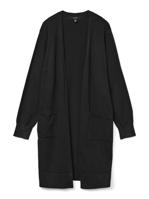 Vero Moda, Silje, Cardigan, Med Lommer, Uden Knapper, Sort