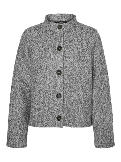 Cardigan med krøller i grå eller brun mix fra Vero Moda