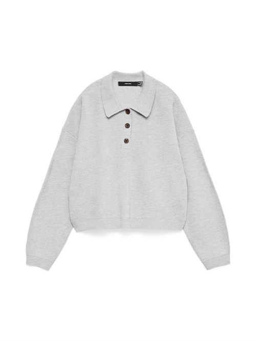 VM Exciting Strik Pullover med Polo Krave