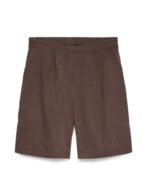 VM Caia Bermuda Shorts, Hør, Mørkebrun