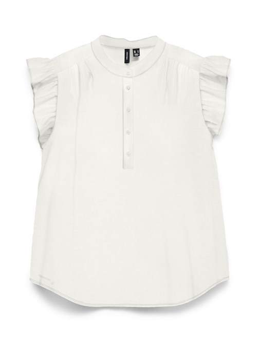 VM Selma Kortærmet Top med Flæse