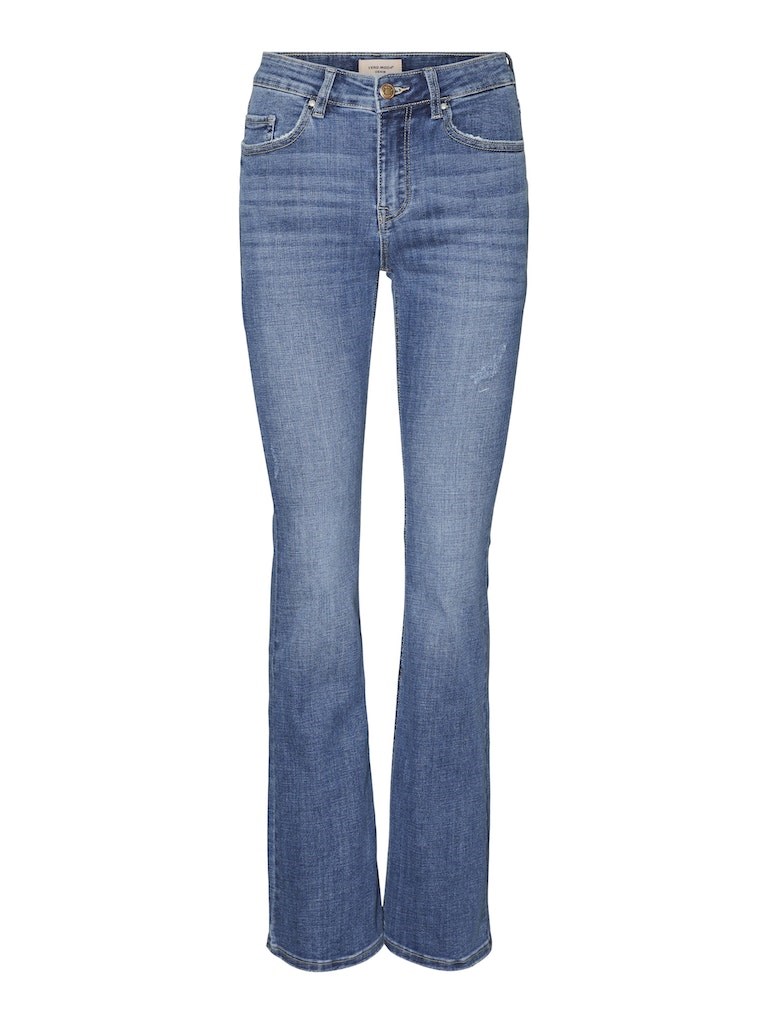 VM Flash Jeans, Flared, Med Svaj, Medium Blå