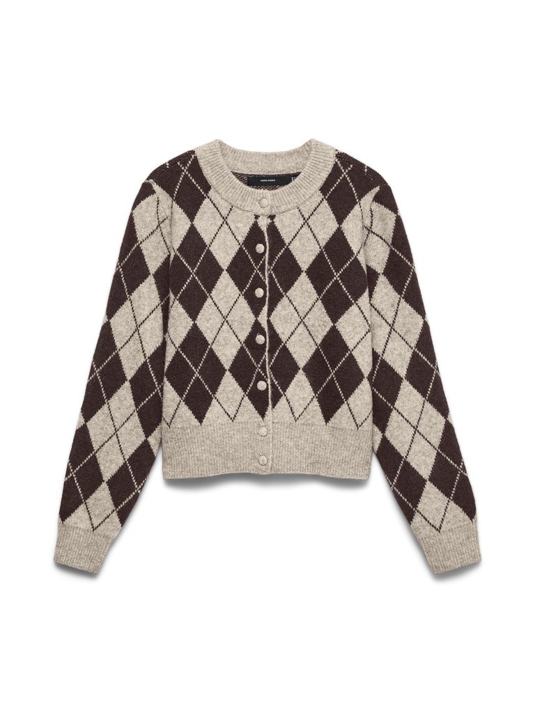 VM Halo Strik Cardigan med Harlekin Tern