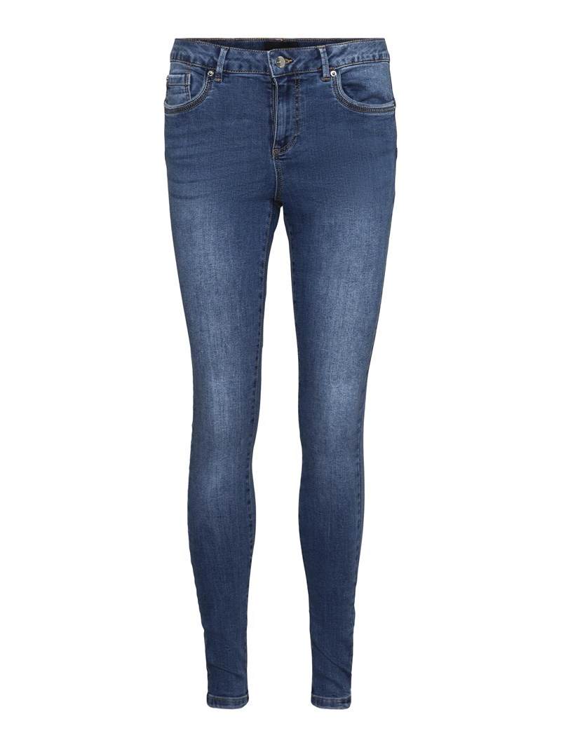 Vero Moda Alia Shape Jeans, Medium Blå