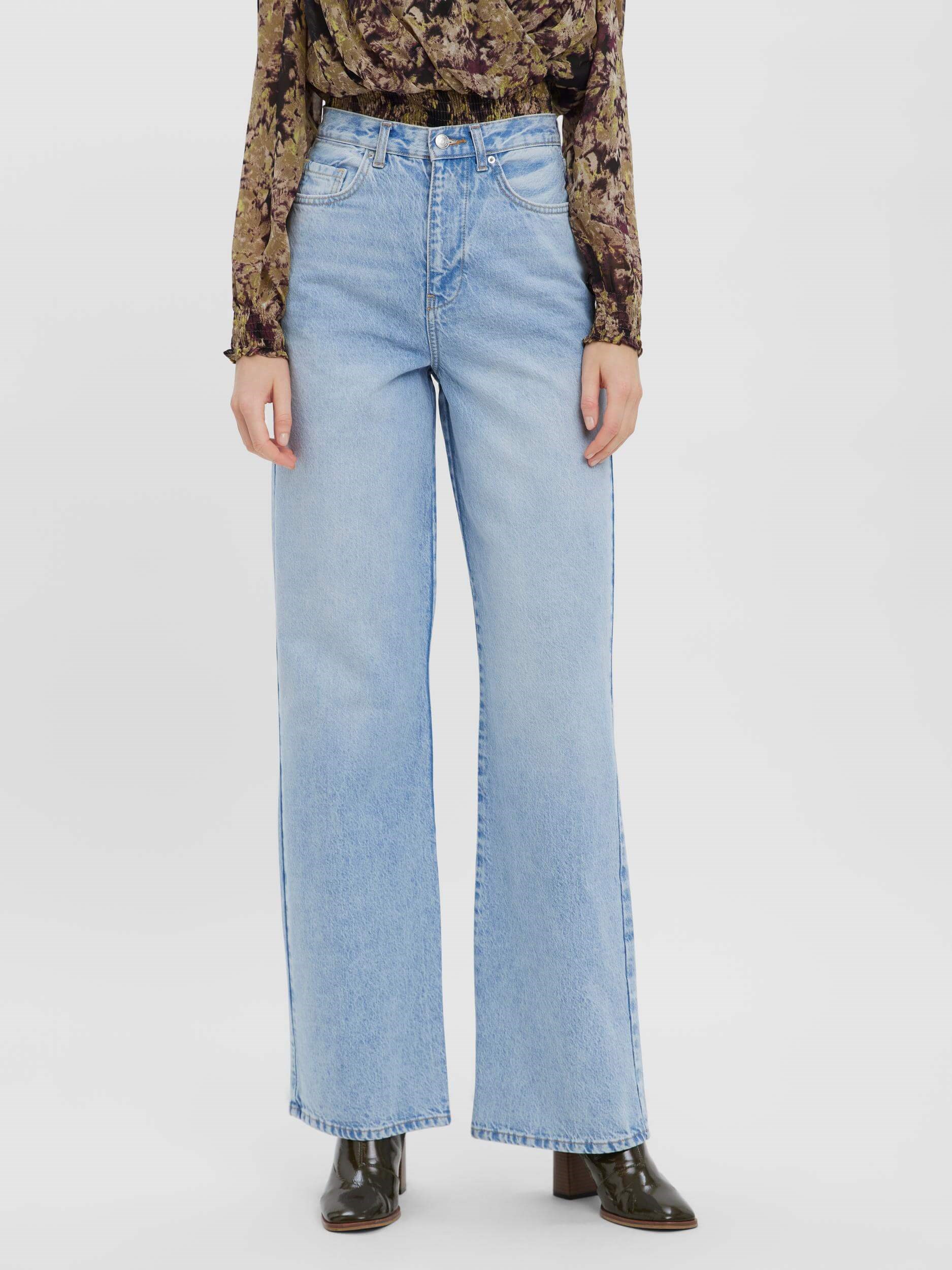 Vero Moda Rebecca Wide Jeans - Højtaljede m Vidde