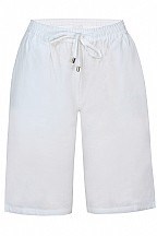 Ze-Ze Shorts, Hør/Bomuld, Hvid