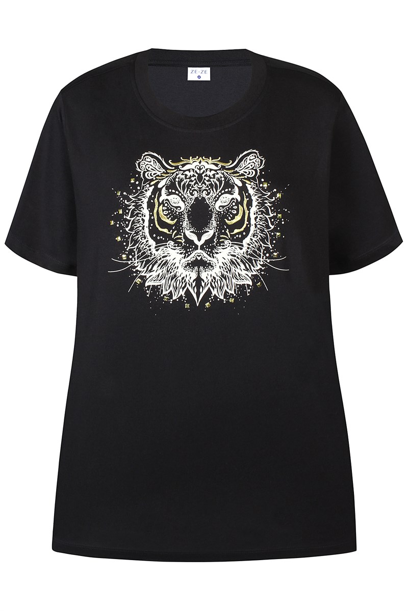 Ze-Ze Anita 818 T-shirt med Løveprint