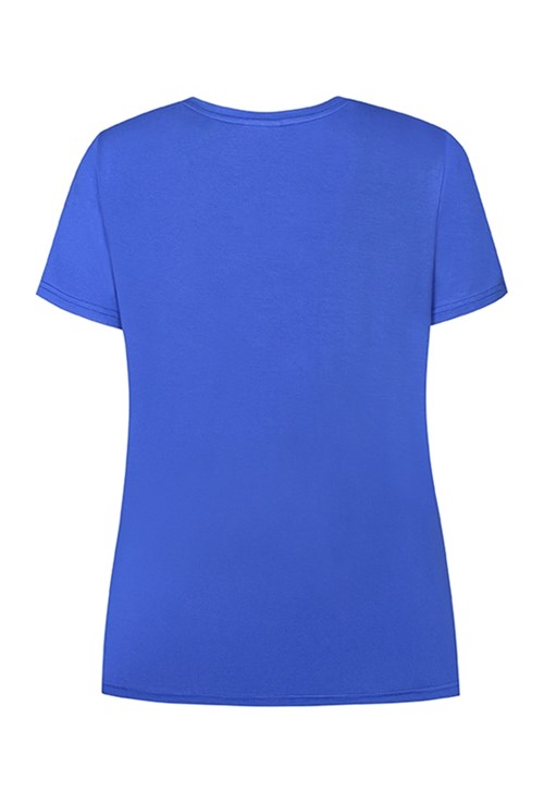 Ze-Ze T-shirt md print-blå