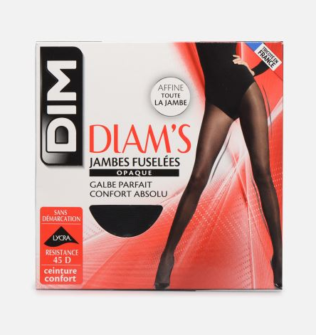 DIM Diam's Opaque Satiné - Noir 2