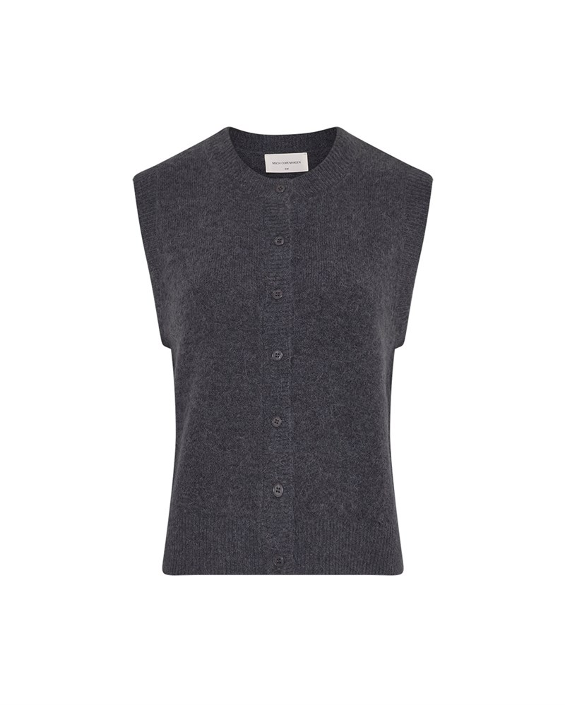 MSCH Bondie Hope vest med knapper, Blå