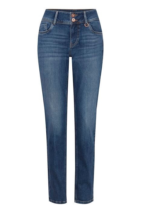 Pulz Suzy Curved / Skinny Leg Jeans - Dark Blue, varenr. 50205835
