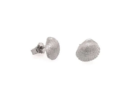 Heiring Shell Mini Earring - Sølv, 10 mm